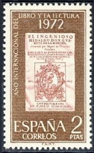 ESPAÑA 1972 2076 Sello Nuevo Año Internacional del libro y la lectura Espana Spain Espagne Spagna Spanje Spanien 